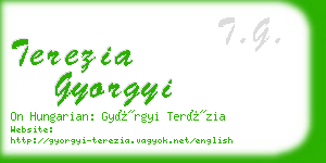 terezia gyorgyi business card